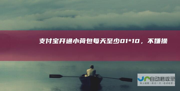 支付宝开通小荷包每天至少01*10，不嫌操